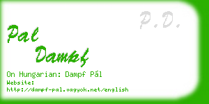 pal dampf business card
