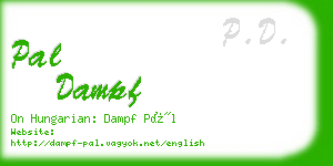 pal dampf business card